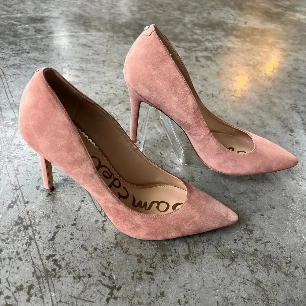 Sam Edelman Hazel Pointed Toe Pump in Mauve Suede - Size 8.5 - Picture 2 of 10